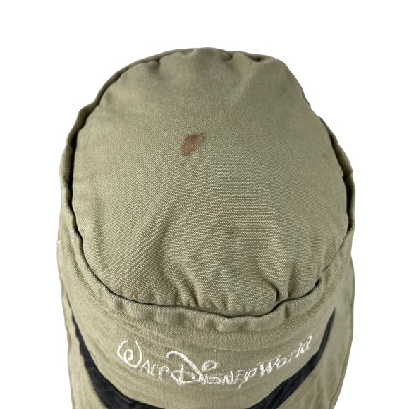 Vintage Disney Parks Mickey Mouse Embroidered Bucket Sun Hat Cap Spell Out OSFA - Picture 7 of 14